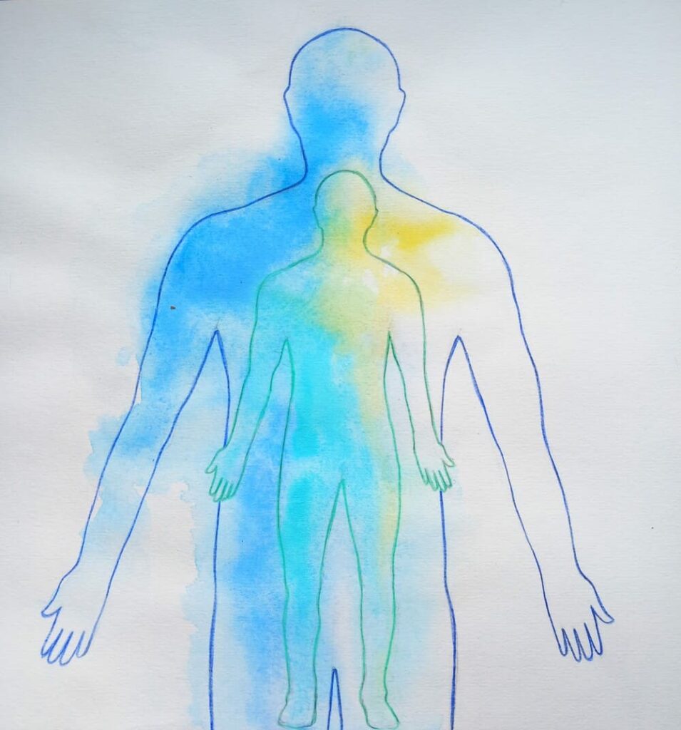 Ilustrace - silueta člověka